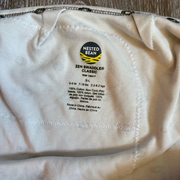 Nested Bean Weighted Swaddle - Picture 3 of 6